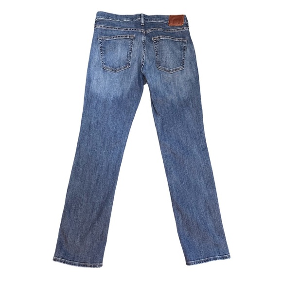 Abercrombie & Fitch Kennan Straight Leg Blue Denim Stretch Jeans Size 31/32 - Picture 2 of 8